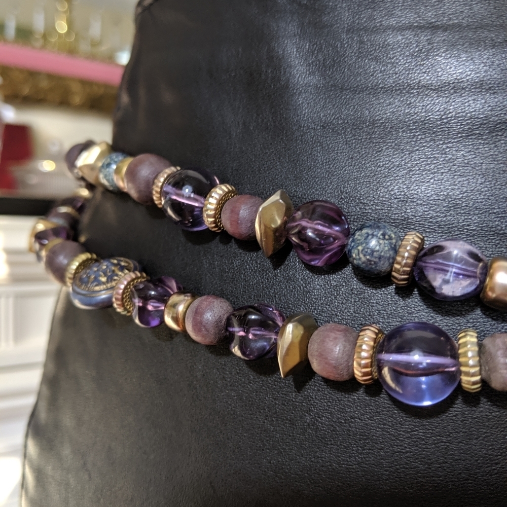 Vintage Beads Belt With Tassel - image 3